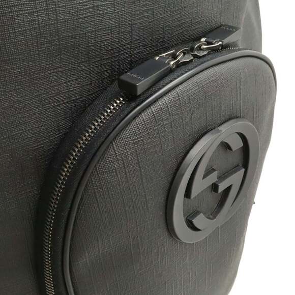 GUCCI Authentic Black Leather Backpack - Picture 9 of 9